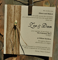 Roseleigh wedding invitation