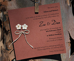 Springwood wedding invitation