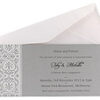 Flourish Hearts in silver Engagement Invitation