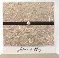 Bloom wedding invitation