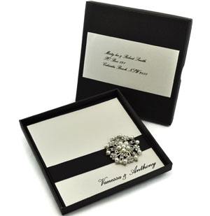 Baroque Pearl Wedding Invitation