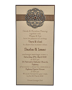 Earthern Mystique Wedding Invitation