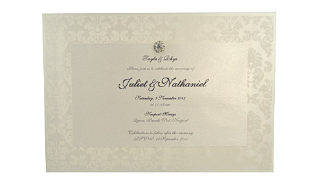 Princess wedding invitation
