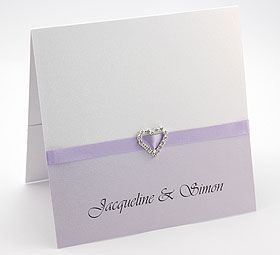 Lovely lilac Wedding Invitation